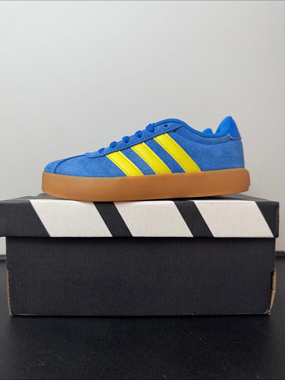 adidas VL Court 3.0 Kids Toddler Blue Sneakers Size 11K New NIB